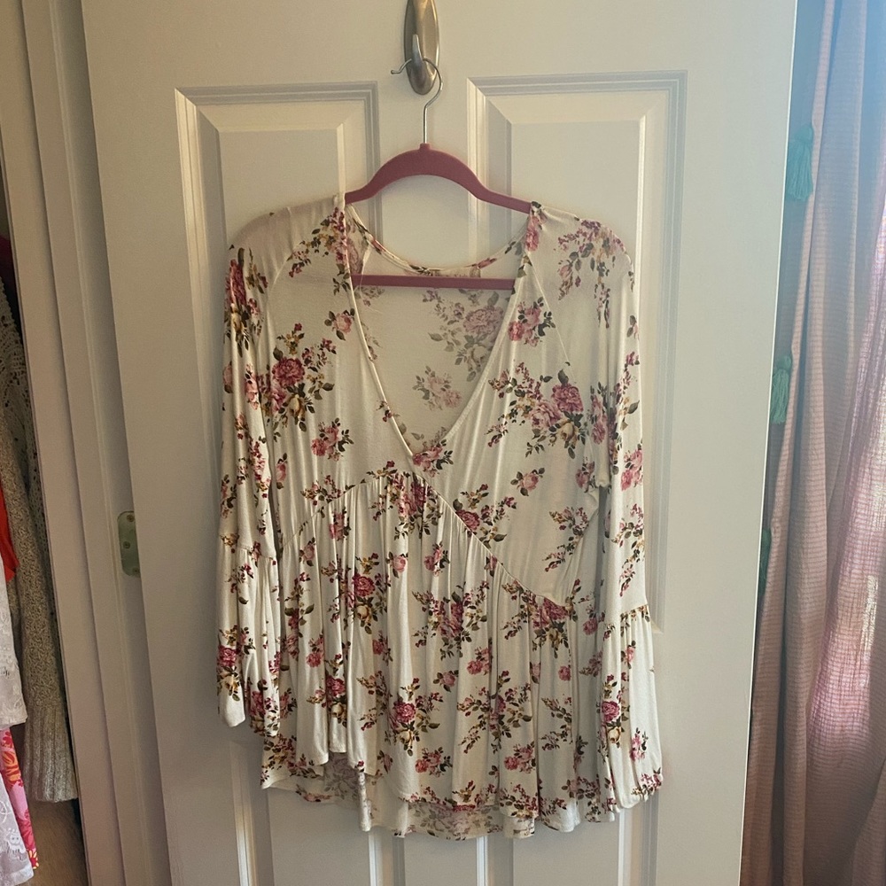 Altard State Long Sleeve Floral Top